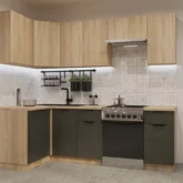 Кухня модульная угловая Касандра Р03 фото 8